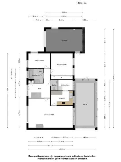 Plattegrond 1 van Eikenlaan 4R