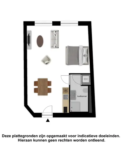 Plattegrond 1 van Lange Geere 1B