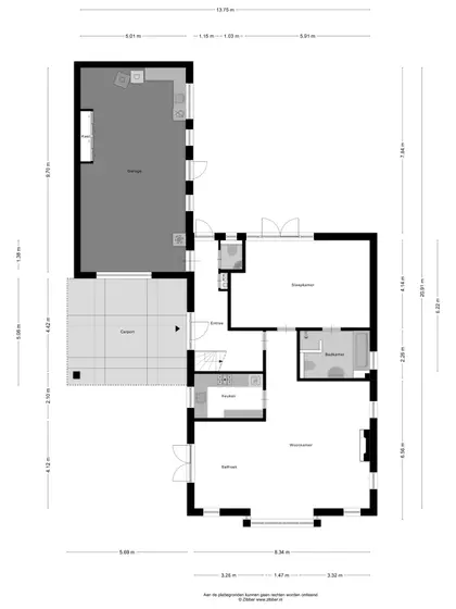 Plattegrond 1 van Bosweg 59
