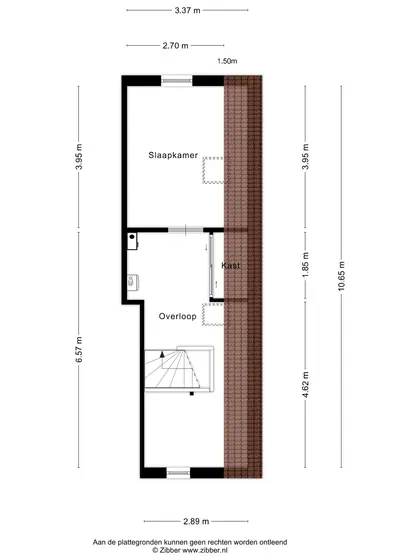 Plattegrond 3 van Benoordenhoutseweg 17