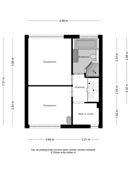 Plattegrond 2 van J.W. Schuurmanstraat 20