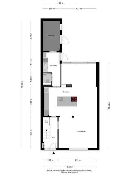 Plattegrond 1 van de Casembrootstraat 45