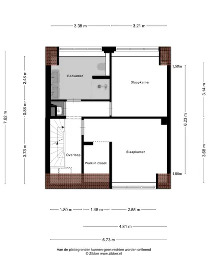 Plattegrond 2 van de Casembrootstraat 45