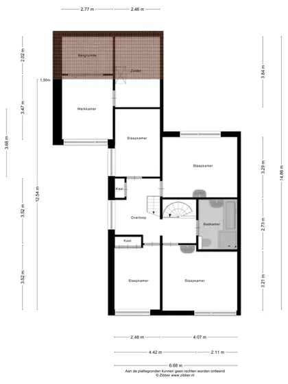 Plattegrond 2 van Sir Winston Churchill-laan 29