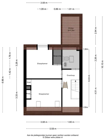 Plattegrond 2 van Koestraat 58