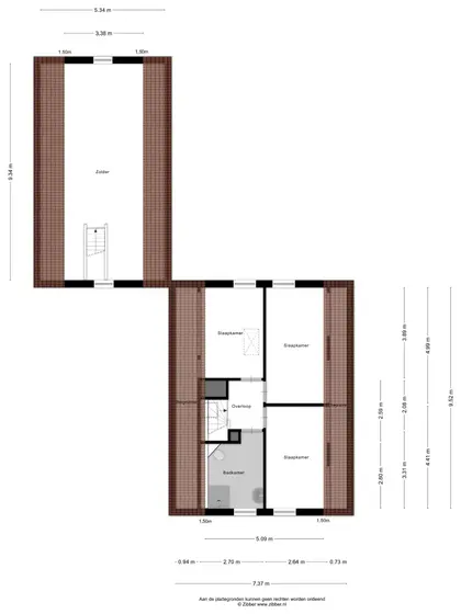 Plattegrond 2 van Oostweg 6