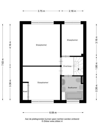 Plattegrond 2 van Koepelstraat 13