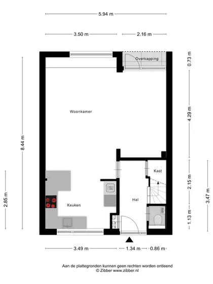 Plattegrond 1 van Oostmede 13