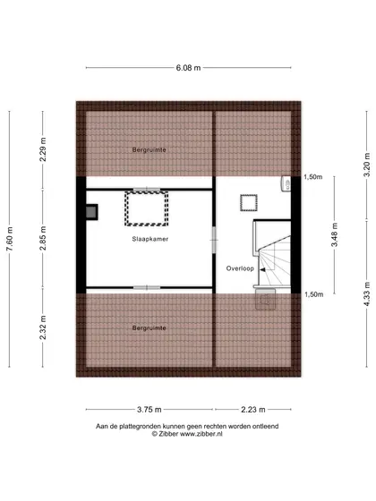 Plattegrond 3 van Lijsterhofstraat 16