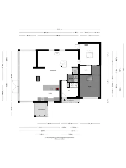 Plattegrond 1 van Sparrenlaan 4