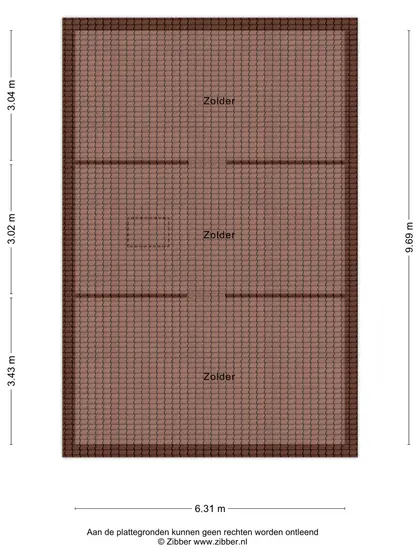 Plattegrond 3 van Eikenlaan 32