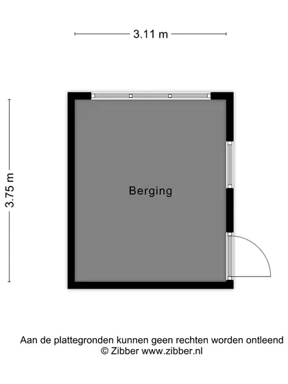 Plattegrond 4 van Eikenlaan 32R