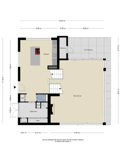 Plattegrond 1 van Christiaanpolderweg 18