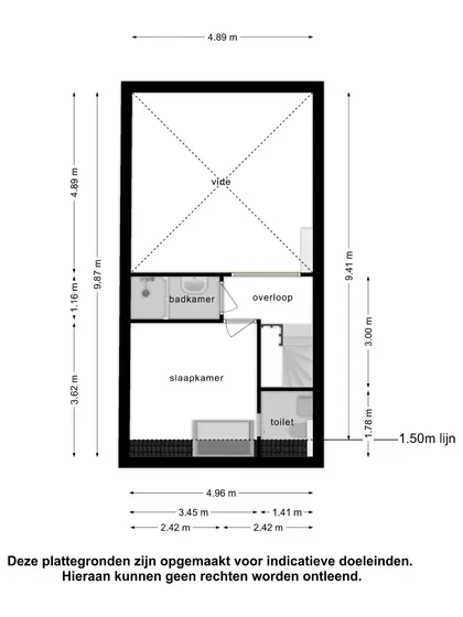 Plattegrond 3 van Eikenlaan 82