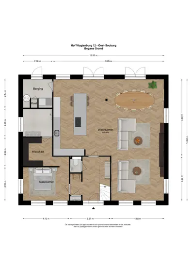 Plattegrond 1 van Hof Vlugtenburg 12