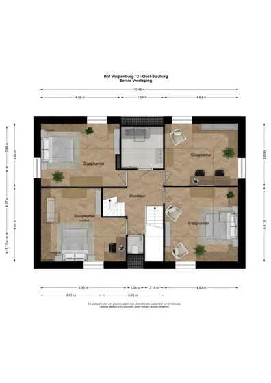 Plattegrond 3 van Hof Vlugtenburg 12