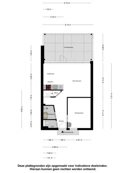 Plattegrond 1 van Vroonweg 2A 38