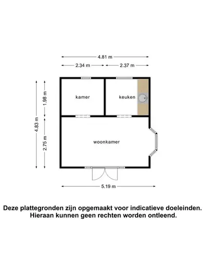 Plattegrond 3 van Berkenlaan 3