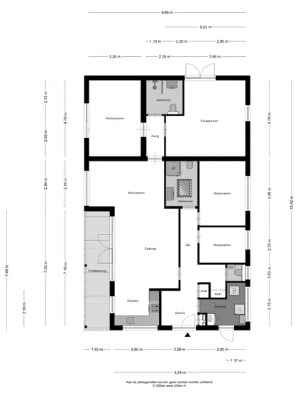 Plattegrond 1 van Park Reygersbergh 11