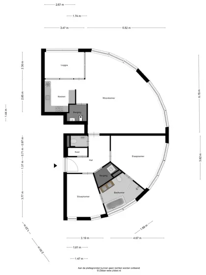 Plattegrond 1 van Boulevard Bankert 892