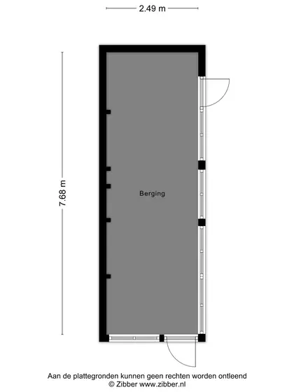 Plattegrond 4 van Dorpsstraat 72
