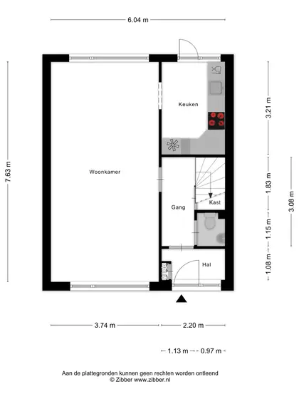 Plattegrond 1 van Frans Naereboutstraat 12