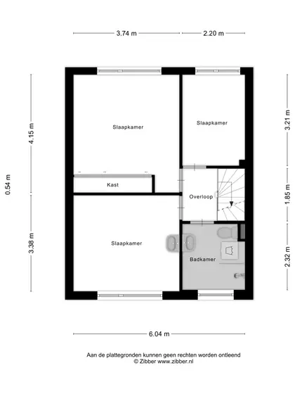 Plattegrond 2 van Frans Naereboutstraat 12
