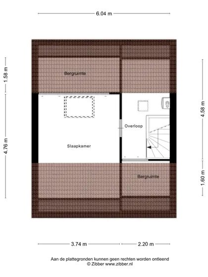 Plattegrond 3 van Frans Naereboutstraat 12