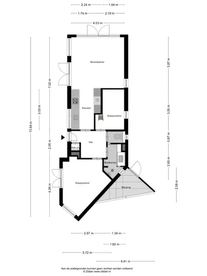 Plattegrond 1 van Burgvliet 51