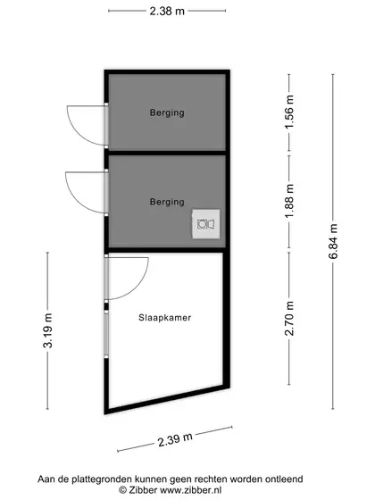 Plattegrond 2 van Burgvliet 45