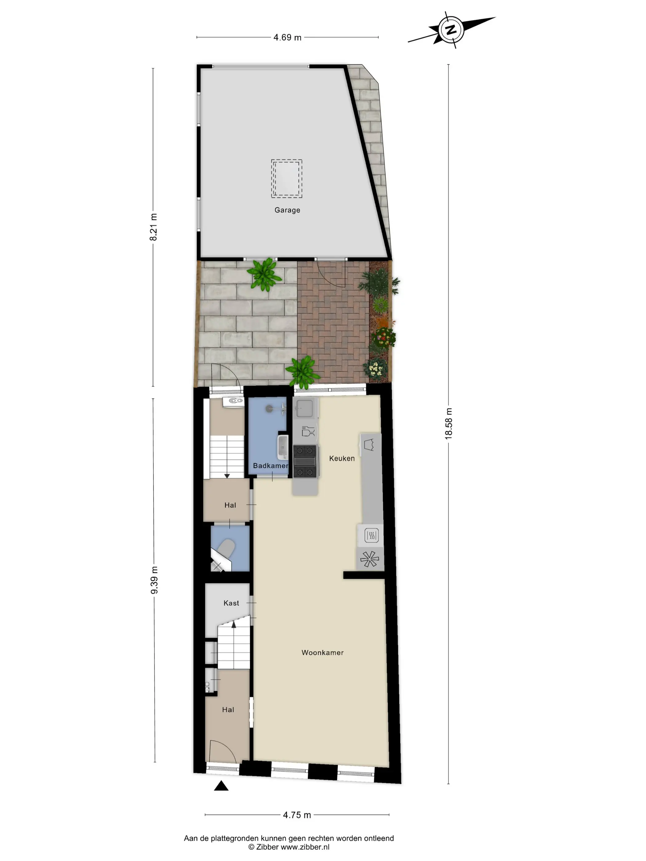 Plattegrond 2 van Stationsweg 10