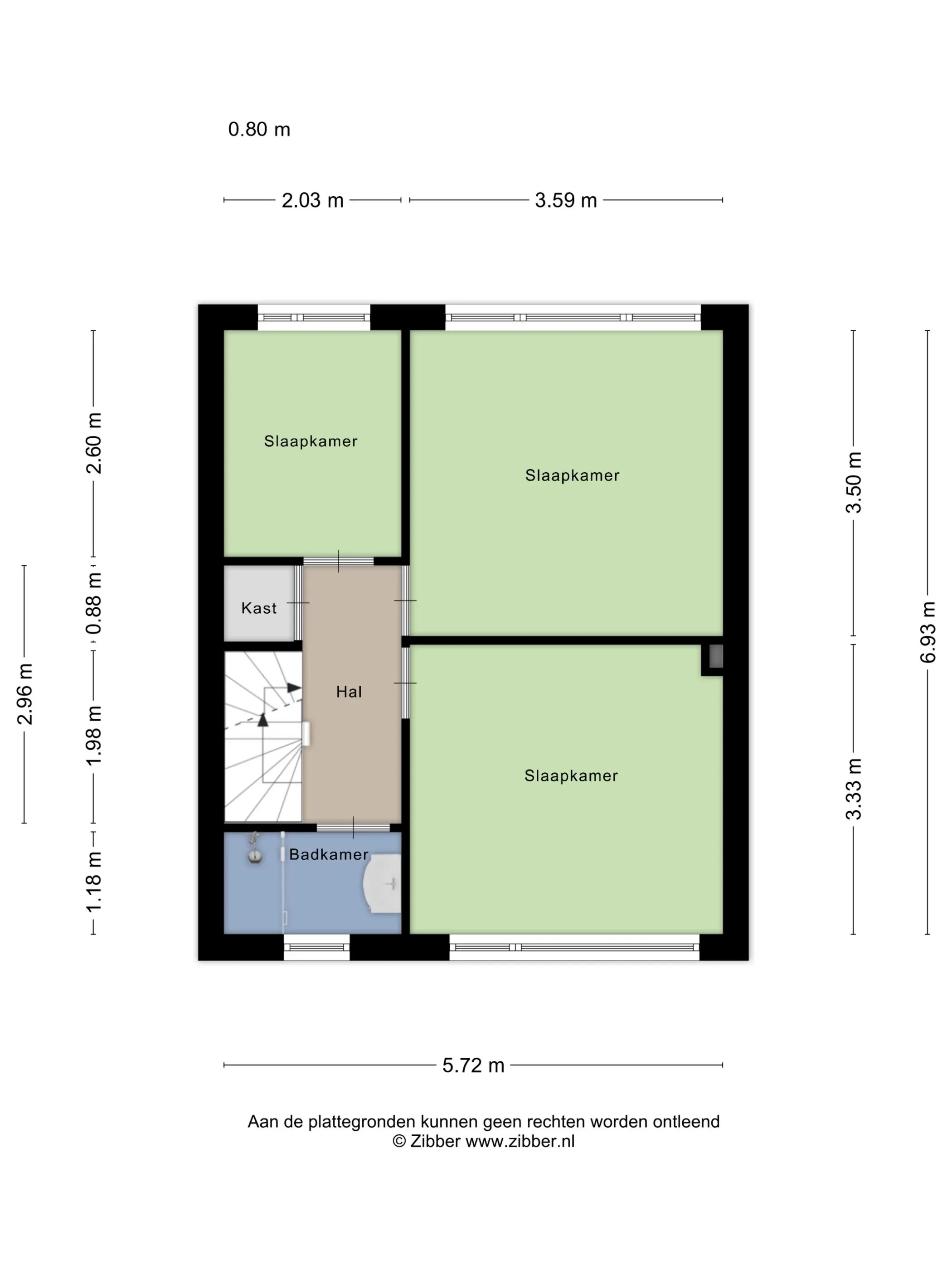 Plattegrond 4 van Violierstraat 19
