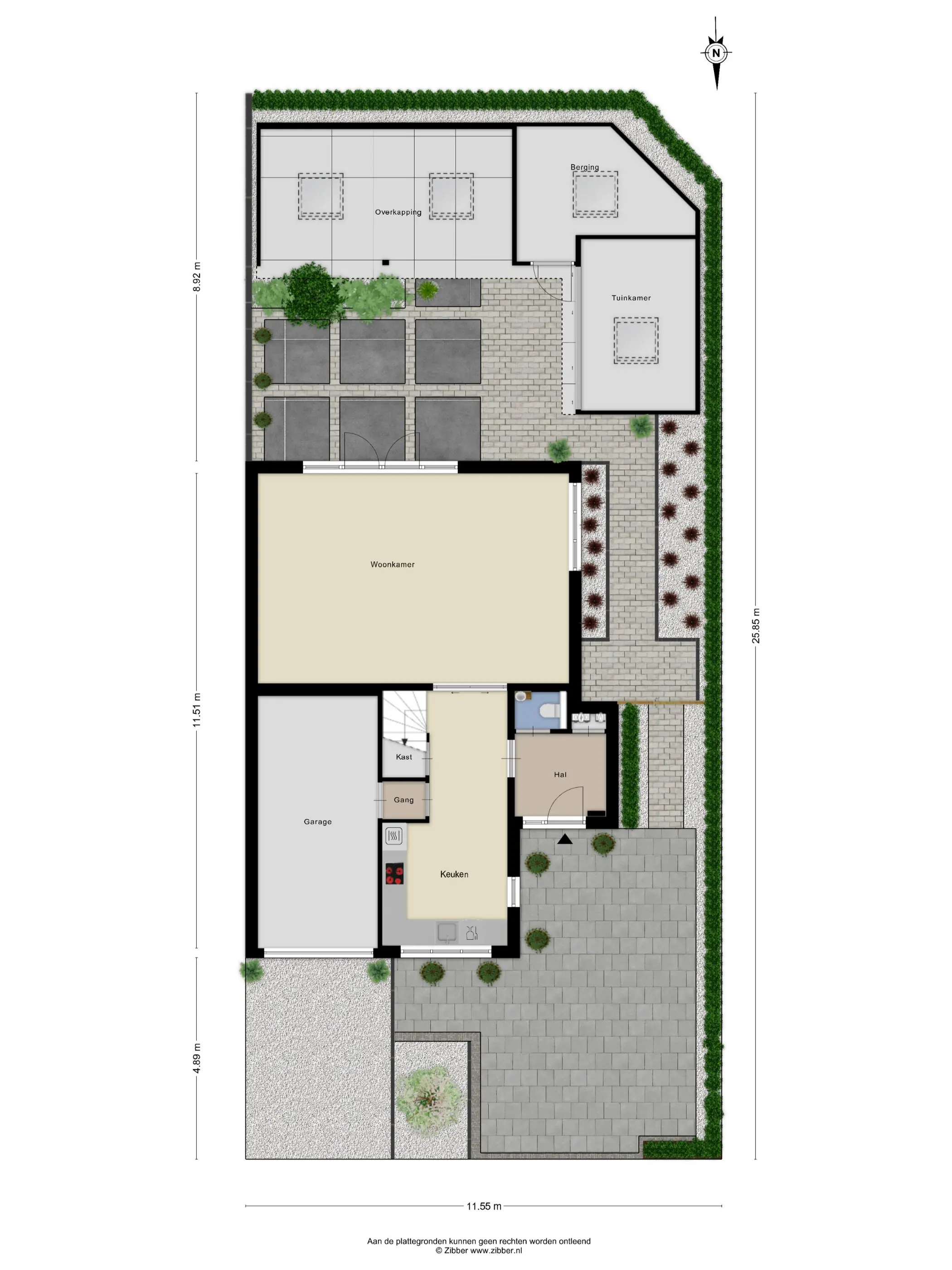 Plattegrond 2 van Anne Frankstraat 107
