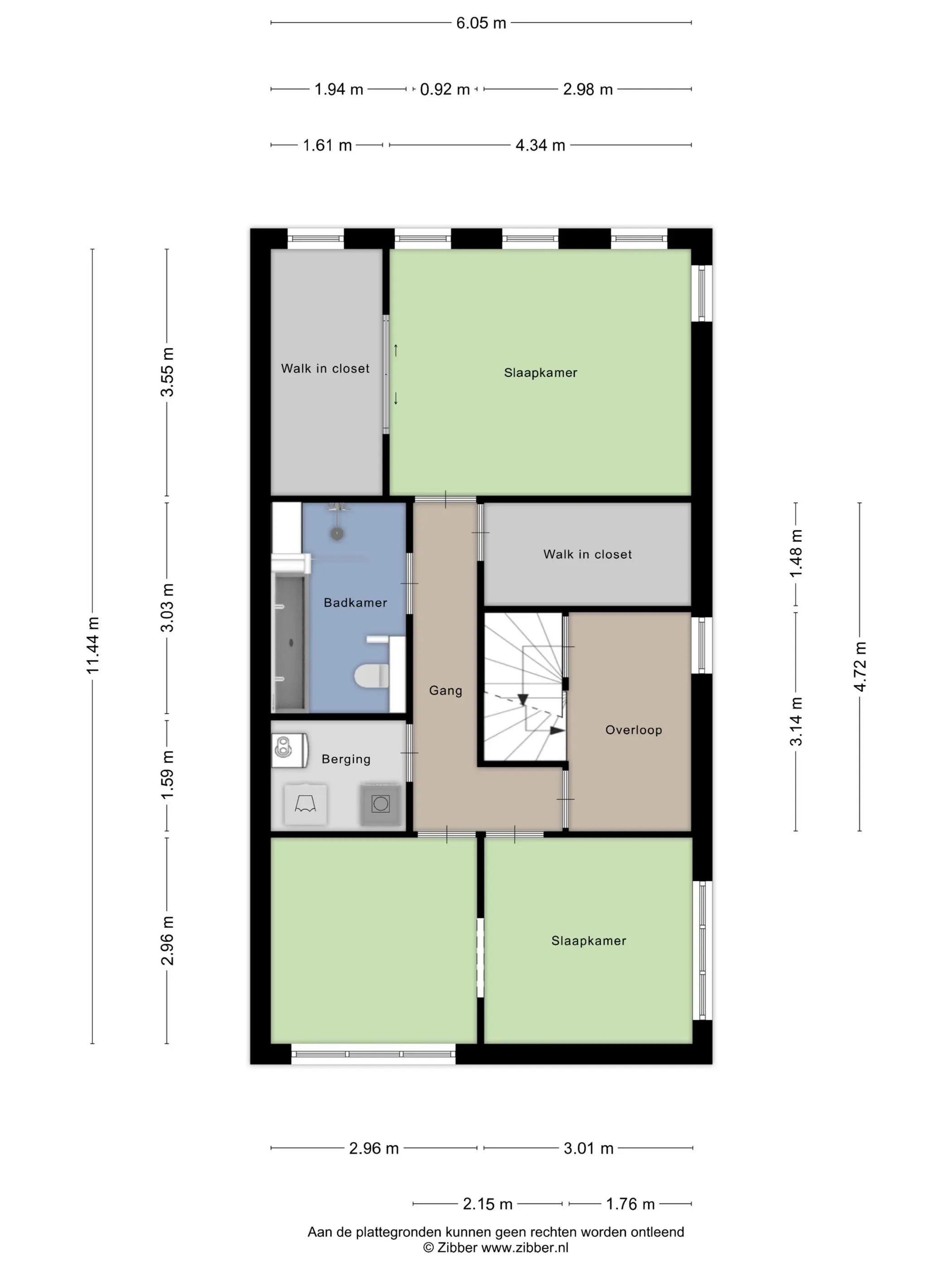Plattegrond 3 van Anne Frankstraat 107