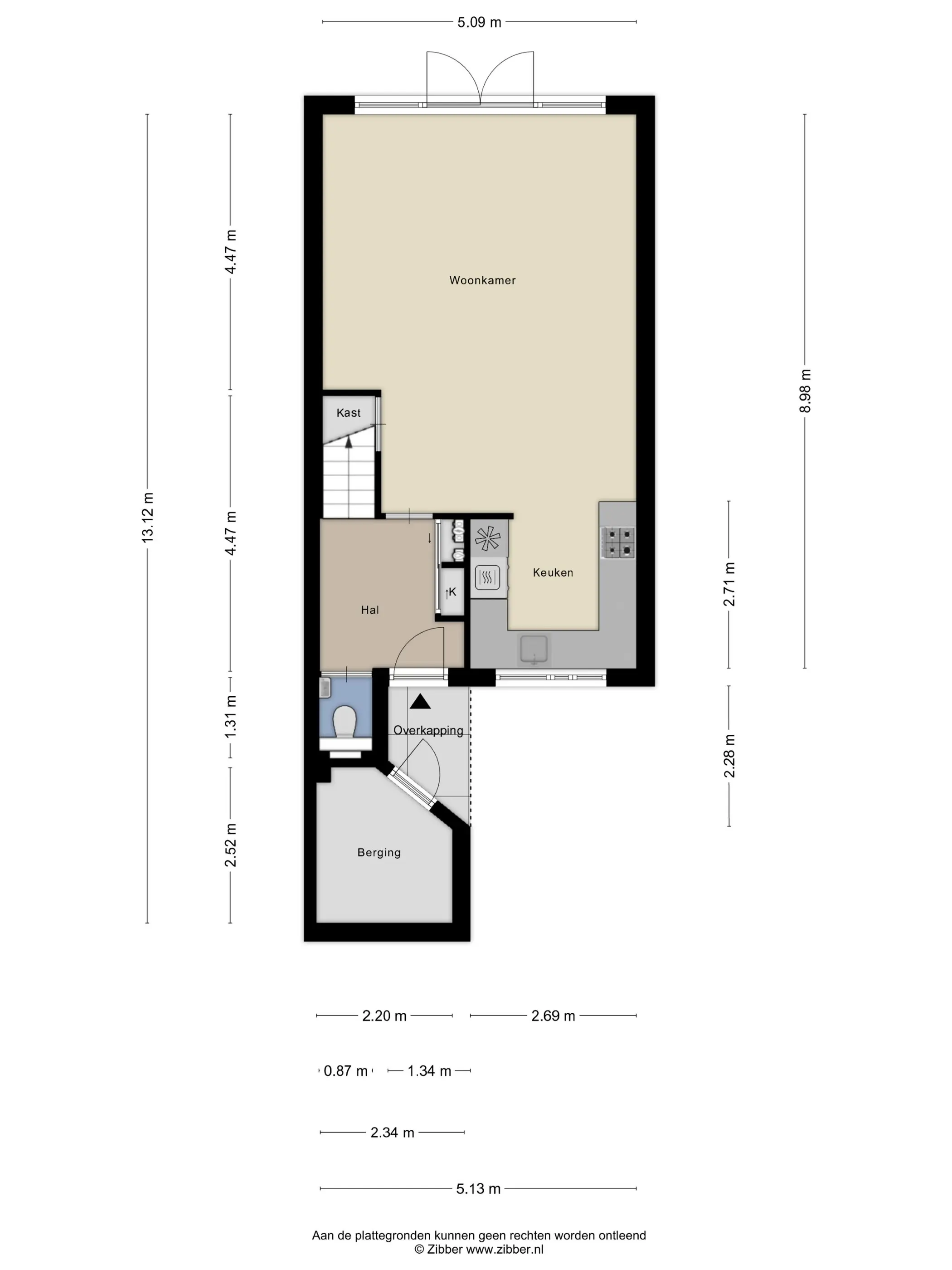 Plattegrond 2 van Aan de IJsbaan 14
