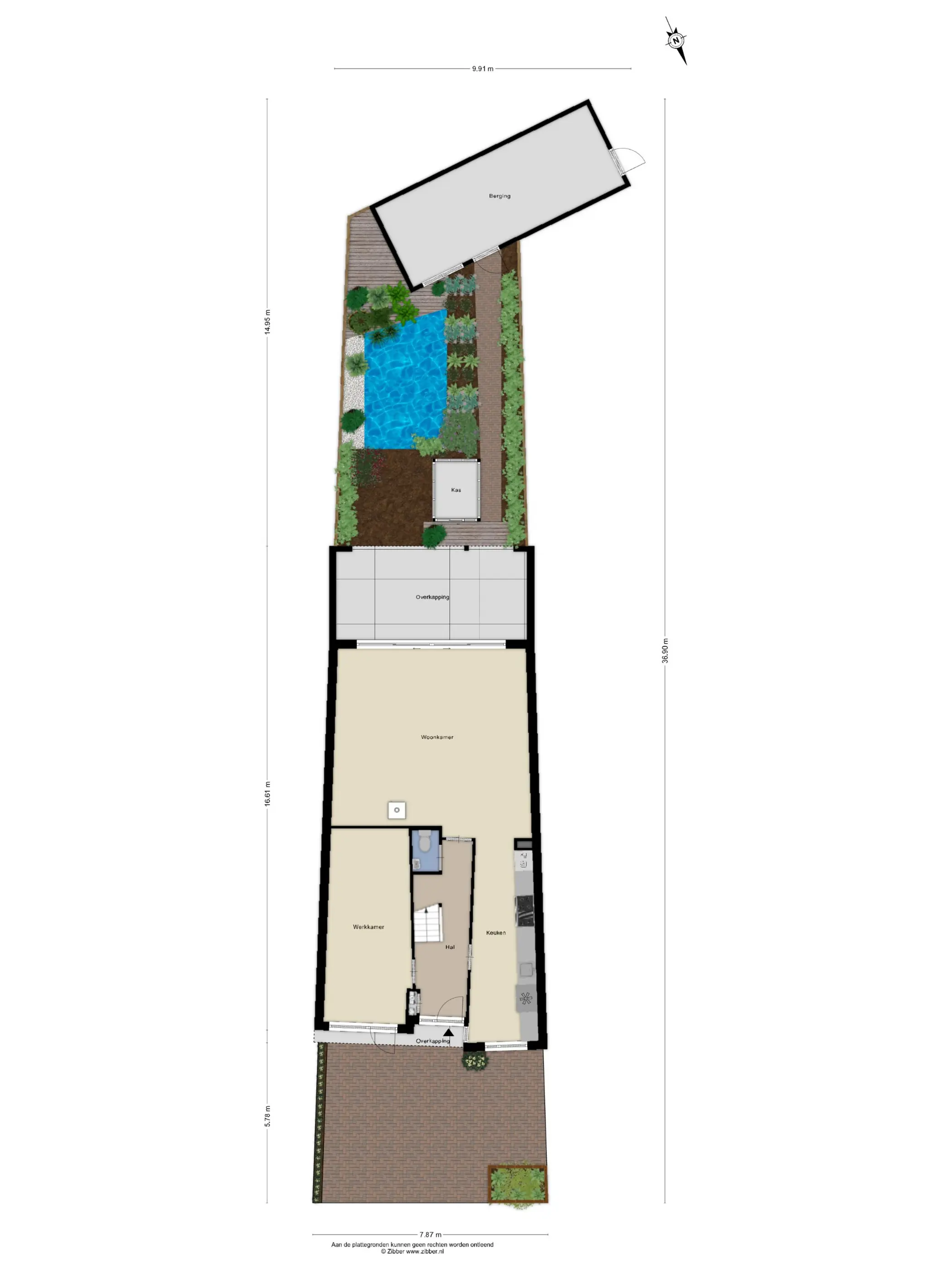 Plattegrond 2 van Henriëtte Roland Holststraat 30