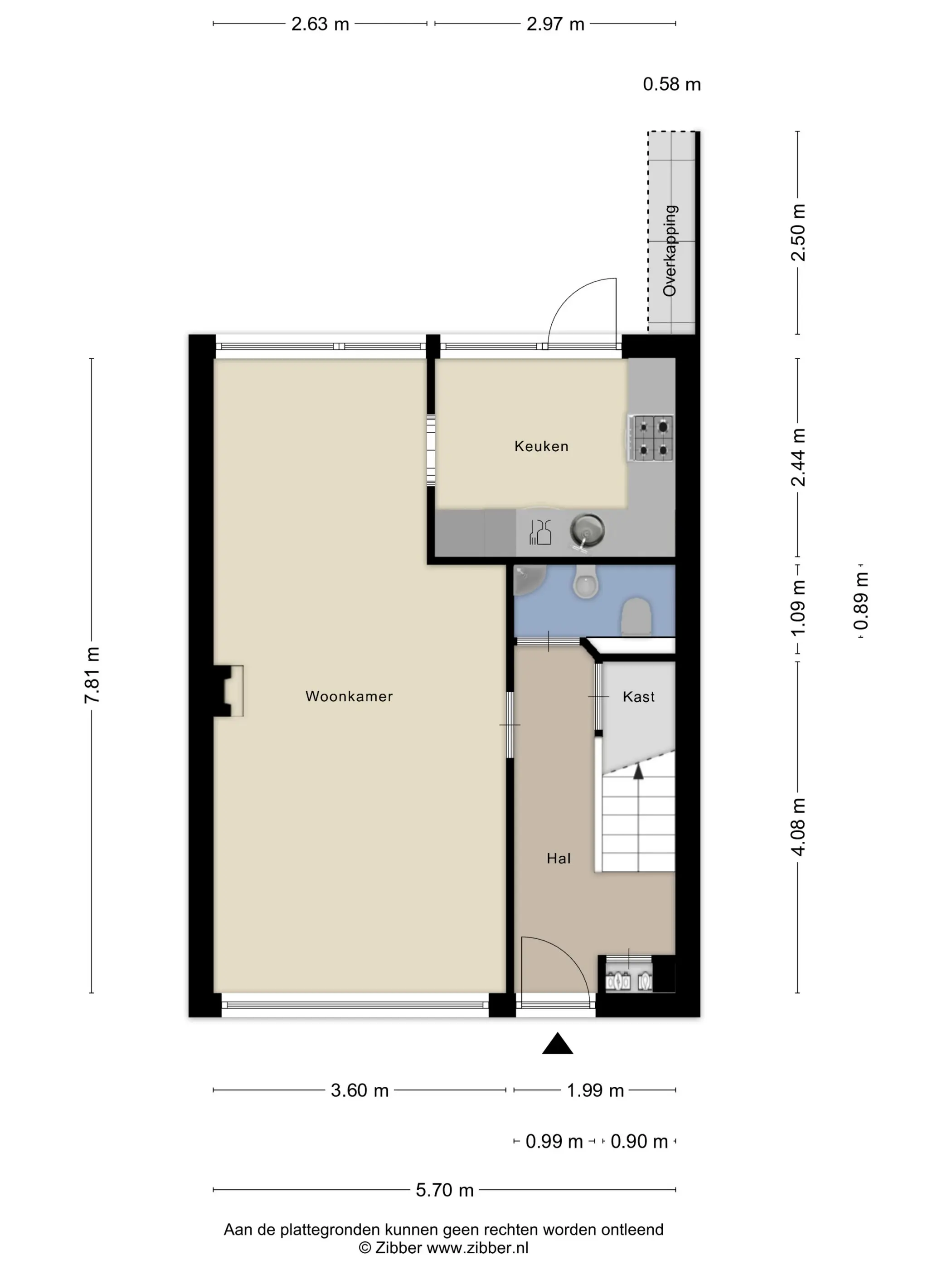 Plattegrond 1 van van Cruiningenweg 33