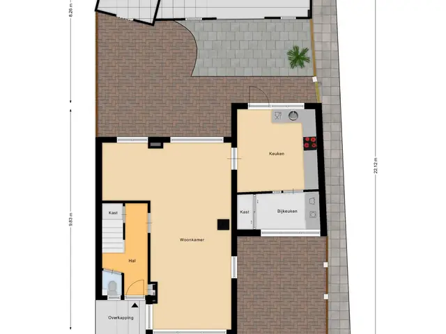 Plattegrond van Twijnstraat 11