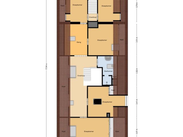 Plattegrond van Loonsestraat 12