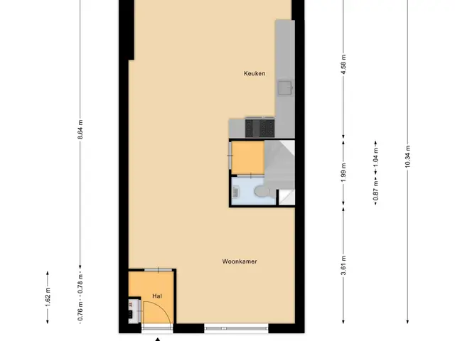 Plattegrond van Achter 't Schop 3