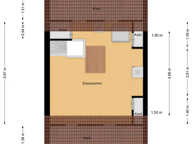 Plattegrond van Kleine Weidehoeve 12