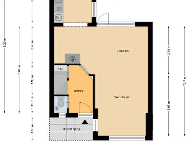 Plattegrond van Anna Bijnsstraat 48
