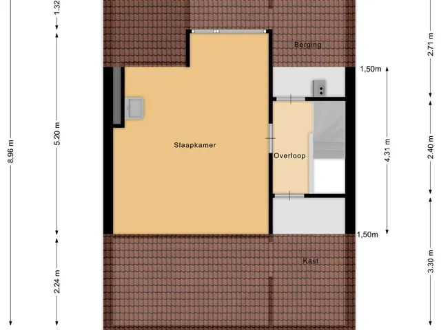Plattegrond van Rouppe van der Voortlaan 76