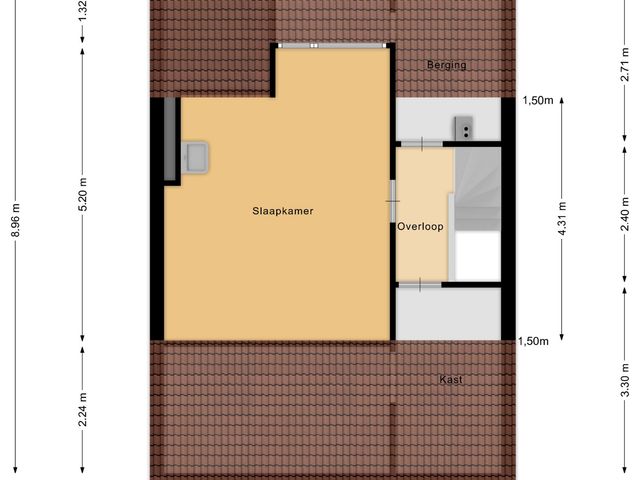 Plattegrond van Rouppe van der Voortlaan 76