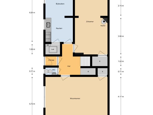 Plattegrond van Bosscheweg 38