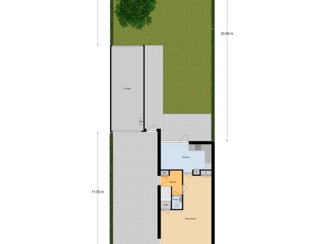 Plattegrond van Willem-Alexanderlaan 7