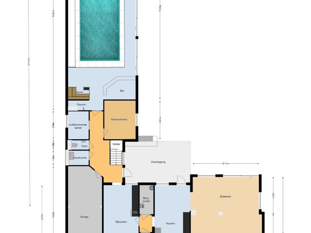 Plattegrond van St.-Lambertusstraat 38