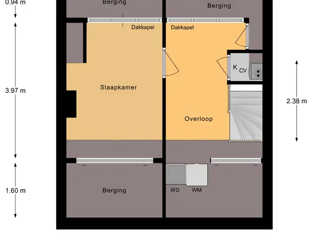 Plattegrond van Adriaan Poortersstraat 19