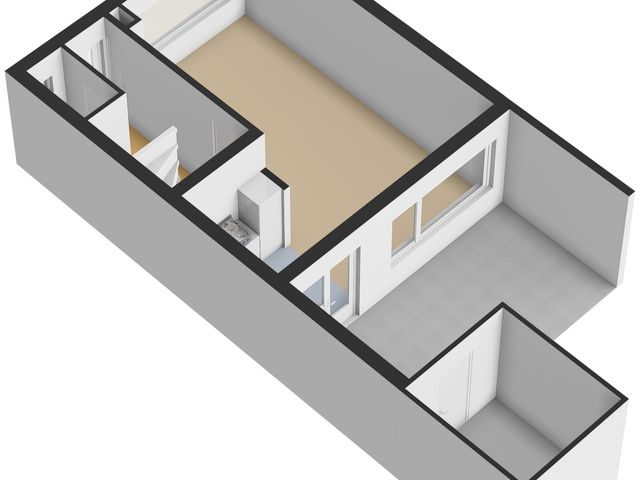 Plattegrond van Adriaan Poortersstraat 19