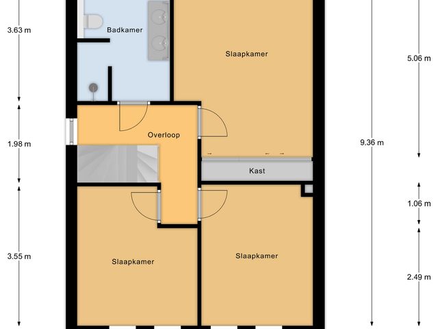 Plattegrond van Wederiksingel 12